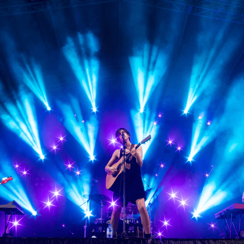 singer singing on stage